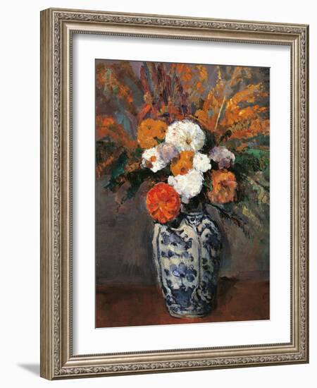 Dahlias-Paul Cézanne-Framed Giclee Print