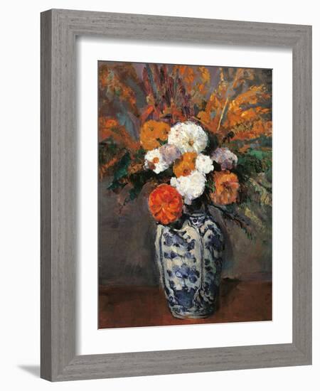 Dahlias-Paul Cézanne-Framed Giclee Print