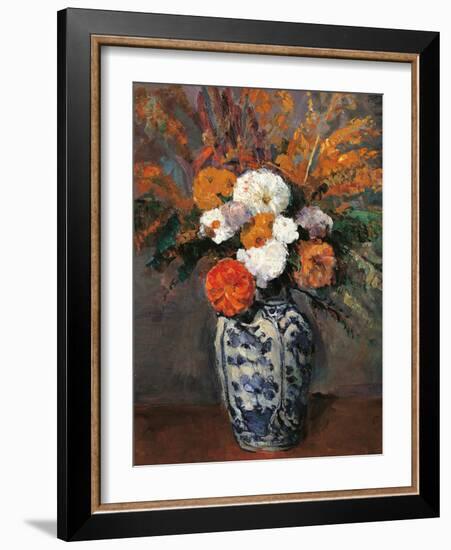 Dahlias-Paul Cézanne-Framed Giclee Print