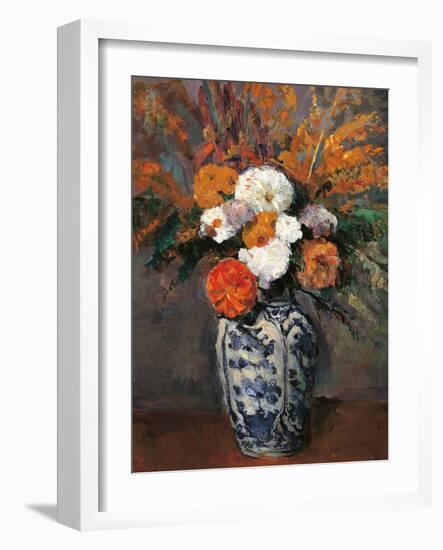 Dahlias-Paul Cézanne-Framed Giclee Print