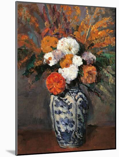 Dahlias-Paul Cézanne-Mounted Giclee Print