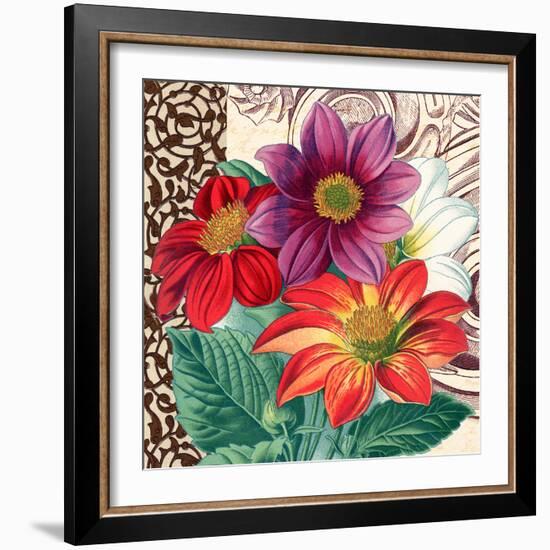 Dahlias-Piddix-Framed Art Print