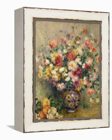 Dahlias-Pierre-Auguste Renoir-Framed Premier Image Canvas