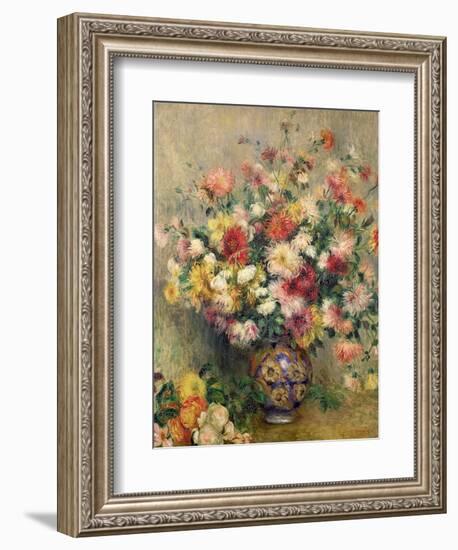 Dahlias-Pierre-Auguste Renoir-Framed Giclee Print