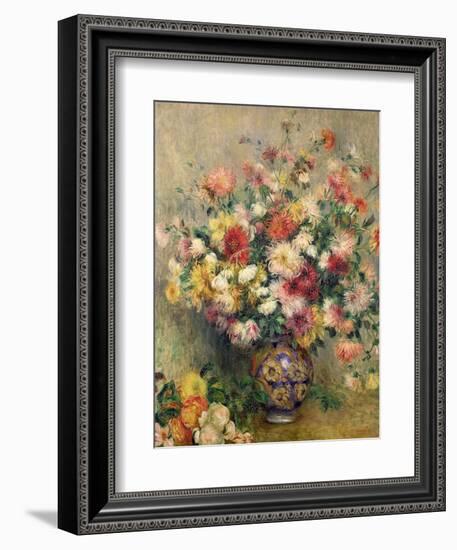 Dahlias-Pierre-Auguste Renoir-Framed Giclee Print