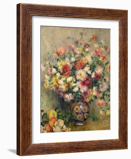 Dahlias-Pierre-Auguste Renoir-Framed Giclee Print