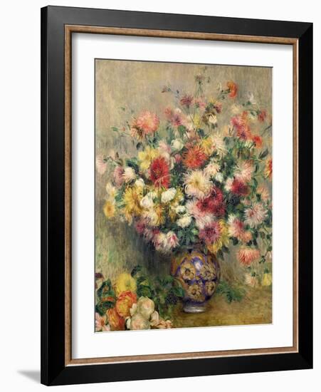 Dahlias-Pierre-Auguste Renoir-Framed Giclee Print