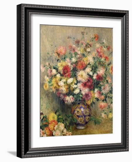 Dahlias-Pierre-Auguste Renoir-Framed Giclee Print