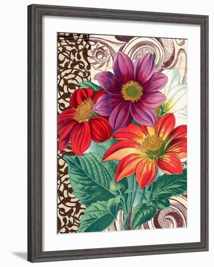 Dahlias-Piddix-Framed Art Print