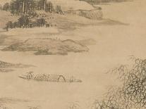 Viewing the Waterfalls at Longqiu, 1847-Dai Xi-Framed Premier Image Canvas