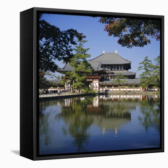 Daibutsu Den Hall, Todaiji Temple, Nara, Japan-Christopher Rennie-Framed Premier Image Canvas