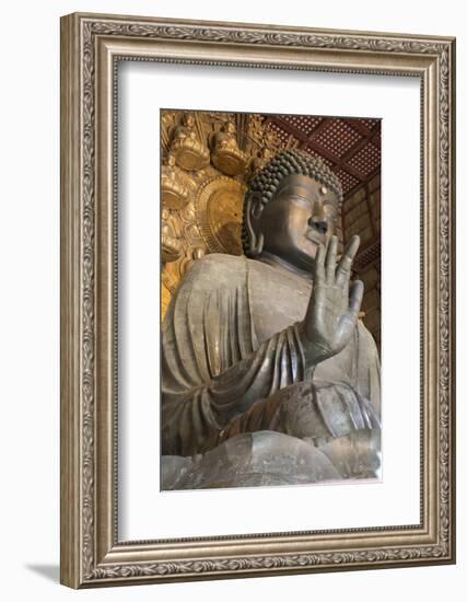 Daibutsu (Great Buddha) (Vairocana) Inside the Daibutsu-Den Hall of the Buddhist Temple of Todai-Ji-Stuart Black-Framed Photographic Print