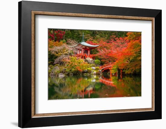 Daigo-Ji Temple with Colorful Maple Trees in Autumn, Kyoto, Japan-Patryk Kosmider-Framed Photographic Print