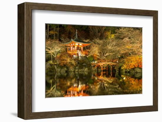 Daigoji Temple Shingon Buddhist Temple at Night in Daigo Kyoto Japan-vichie81-Framed Photographic Print