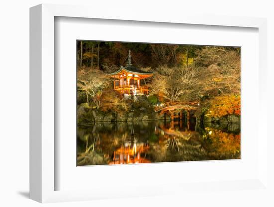 Daigoji Temple Shingon Buddhist Temple at Night in Daigo Kyoto Japan-vichie81-Framed Photographic Print