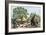 Daily Life in an African Village in the Congo Basin-null-Framed Giclee Print