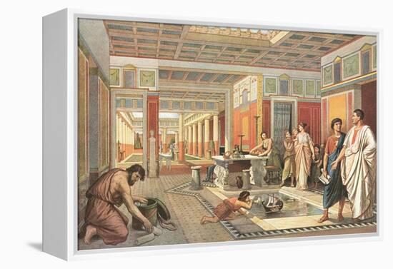 Daily Life in Pompeii-null-Framed Stretched Canvas