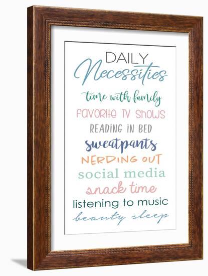 Daily Necessities on White-Anna Quach-Framed Art Print