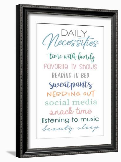 Daily Necessities on White-Anna Quach-Framed Art Print