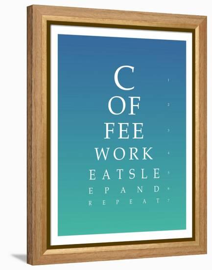 Daily Routine Eye Chart-null-Framed Stretched Canvas