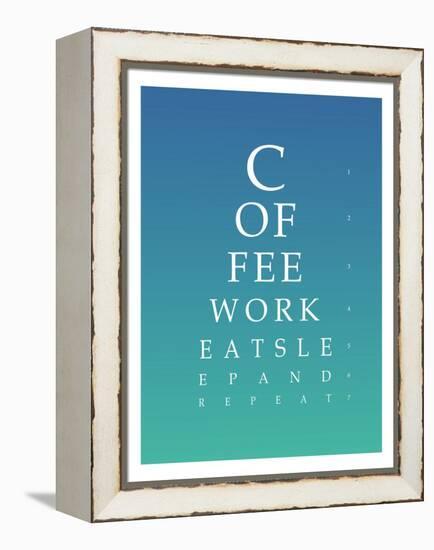 Daily Routine Eye Chart-null-Framed Stretched Canvas