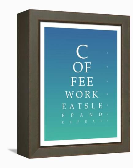 Daily Routine Eye Chart-null-Framed Stretched Canvas