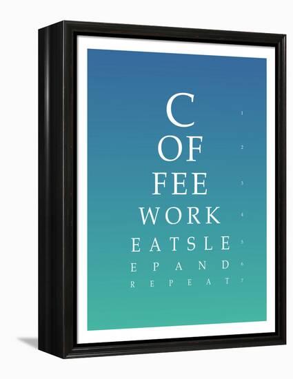 Daily Routine Eye Chart-null-Framed Stretched Canvas