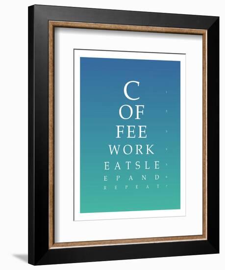 Daily Routine Eye Chart-null-Framed Premium Giclee Print