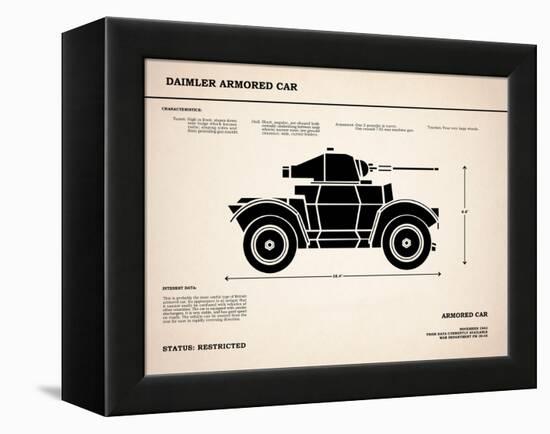 Daimler Armored Car-Mark Rogan-Framed Stretched Canvas
