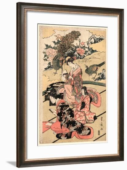 Daimyo No Okuzashiki-Utagawa Toyohiro-Framed Giclee Print