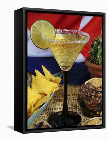 Daiquiri Cocktail and Cuban Flag, Caribbean-Nico Tondini-Framed Premier Image Canvas