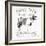 Dairy Farm Wood Black Cow Sq-Avery Tillmon-Framed Art Print