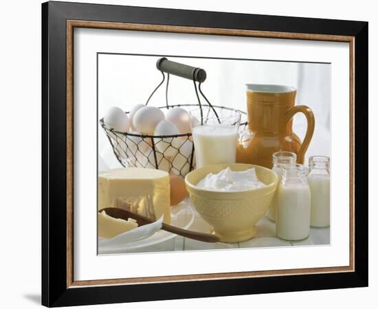 Dairy Still Life with Eggs-Eising Studio - Food Photo and Video-Framed Photographic Print