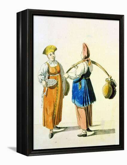 Dairywomen, 1799-Christian Gottfried Heinrich Geissler-Framed Premier Image Canvas