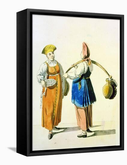 Dairywomen, 1799-Christian Gottfried Heinrich Geissler-Framed Premier Image Canvas