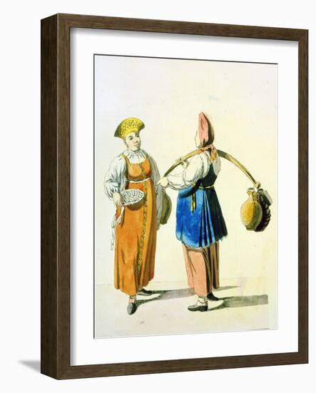 Dairywomen, 1799-Christian Gottfried Heinrich Geissler-Framed Giclee Print