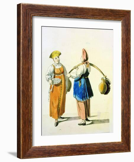 Dairywomen, 1799-Christian Gottfried Heinrich Geissler-Framed Giclee Print