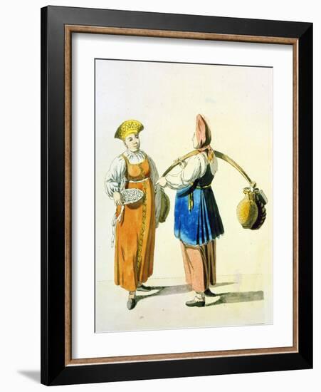 Dairywomen, 1799-Christian Gottfried Heinrich Geissler-Framed Giclee Print