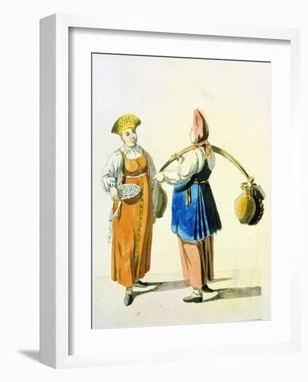 Dairywomen, 1799-Christian Gottfried Heinrich Geissler-Framed Giclee Print