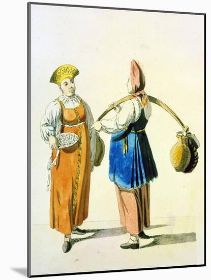 Dairywomen, 1799-Christian Gottfried Heinrich Geissler-Mounted Giclee Print