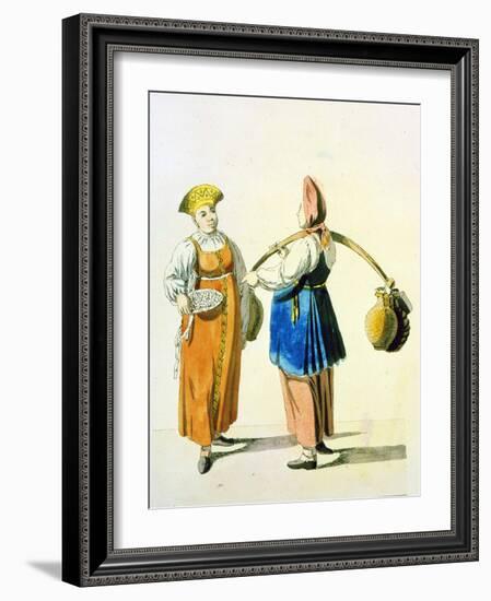 Dairywomen, 1799-Christian Gottfried Heinrich Geissler-Framed Giclee Print