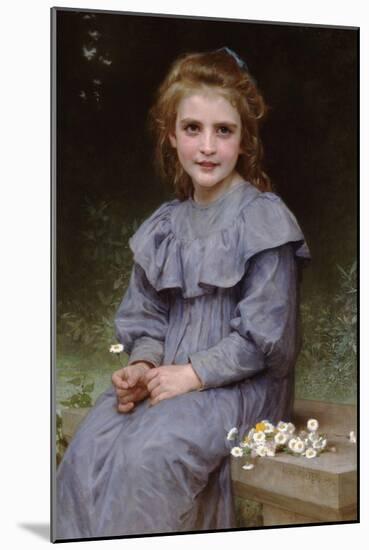 Daises-William Adolphe Bouguereau-Mounted Art Print