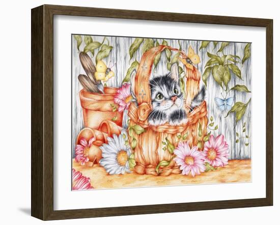 Daisie Kitten-Karen Middleton-Framed Giclee Print