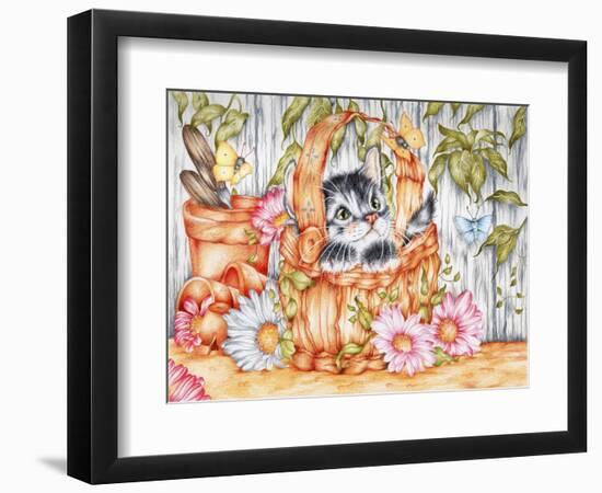 Daisie Kitten-Karen Middleton-Framed Giclee Print