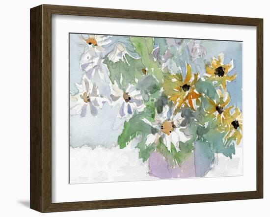 Daisies & Black Eyed Susans I-Samuel Dixon-Framed Art Print