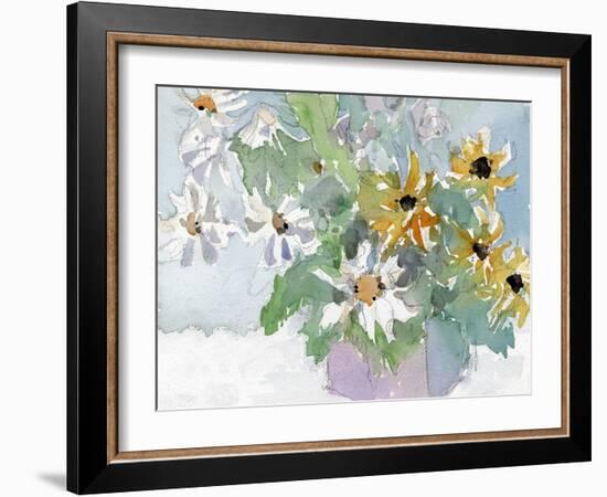 Daisies & Black Eyed Susans I-Samuel Dixon-Framed Art Print