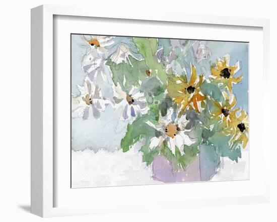 Daisies & Black Eyed Susans I-Samuel Dixon-Framed Art Print