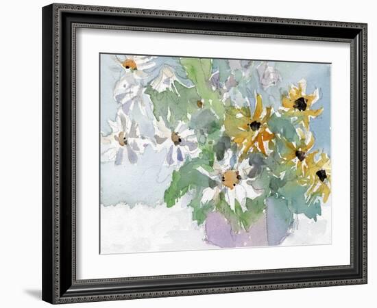 Daisies & Black Eyed Susans I-Samuel Dixon-Framed Art Print