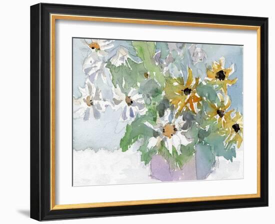 Daisies & Black Eyed Susans I-Samuel Dixon-Framed Art Print