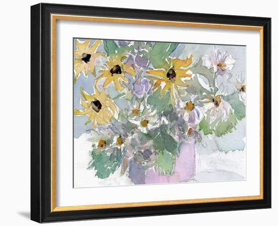 Daisies & Black Eyed Susans II-Samuel Dixon-Framed Art Print